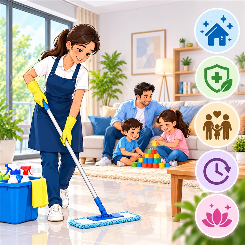 Benefits of Regular House Cleaning for Busy Families
