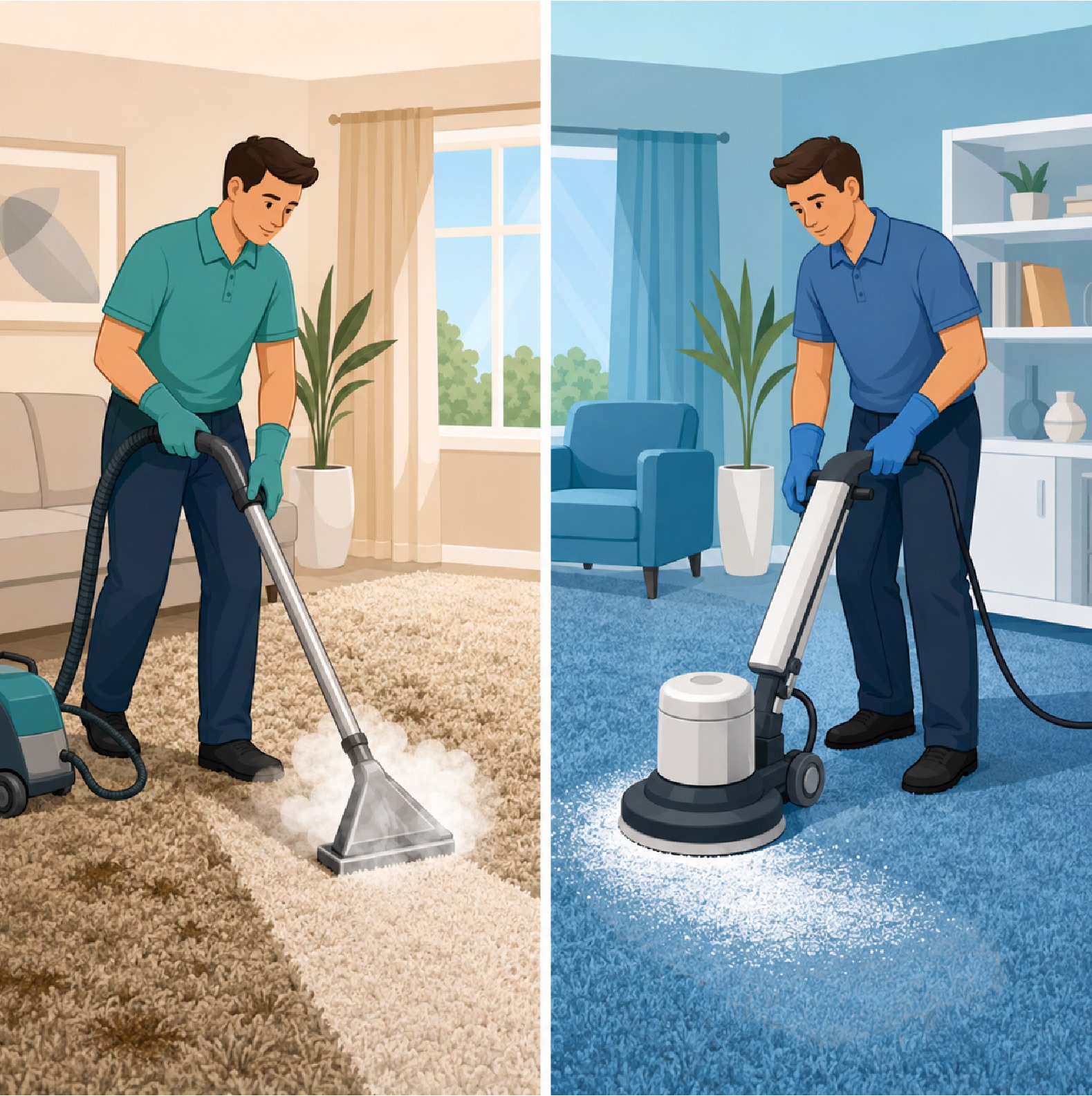 Steam Carpet Cleaning vs Dry Cleaning: Which Method Gives Better Results?